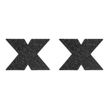 Flash Cross Tepelstickers - Zwart - PlayForFun