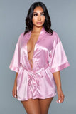 Getting Ready Satijnen Kimono - Roze - PlayForFun