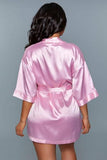Getting Ready Satijnen Kimono - Roze - PlayForFun