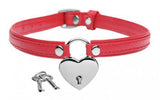 Heart Lock - Collar Met Sleutels - Rood - PlayForFun