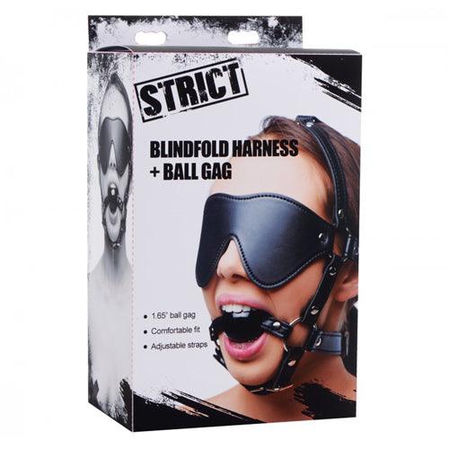 Kunstleren Masker Met Ball Gag - PlayForFun Kunstleren Masker Met Ball Gag - PlayForFun