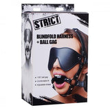 Kunstleren Masker Met Ball Gag - PlayForFun