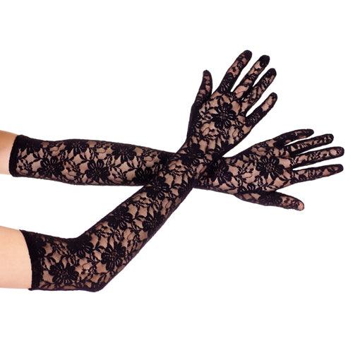 Lange Kanten Handschoenen - Zwart - PlayForFun