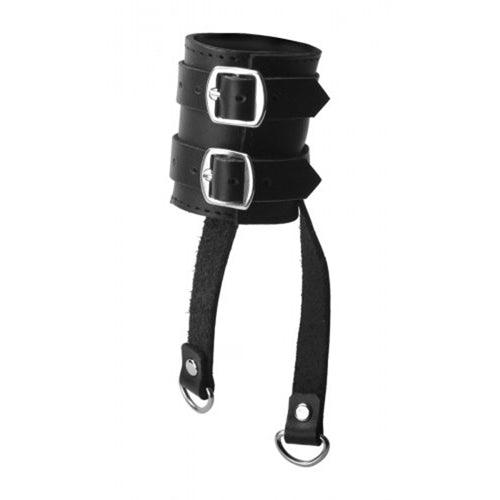 Lederen Ballstretcher Met Riempjes - PlayForFun Lederen Ballstretcher Met Riempjes - PlayForFun