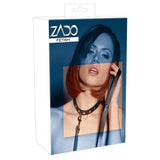 Lederen Halsband met Riem - PlayForFun