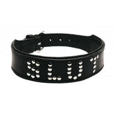 Lederen Halsband Met 'Slut' Studs Design - PlayForFun
