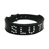 Lederen Halsband Met 'Slut' Studs Design - PlayForFun
