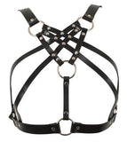 Leren Harnas met Metalen Ringen - PlayForFun