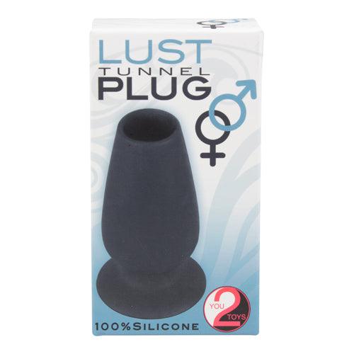 Lust tunnel anaalplug - zwart - PlayForFun Lust tunnel anaalplug - zwart - PlayForFun