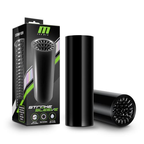 M for Men - Stroke Sleeve Flexibele Masturbator - Zwart - PlayForFun M for Men - Stroke Sleeve Flexibele Masturbator - Zwart - PlayForFun