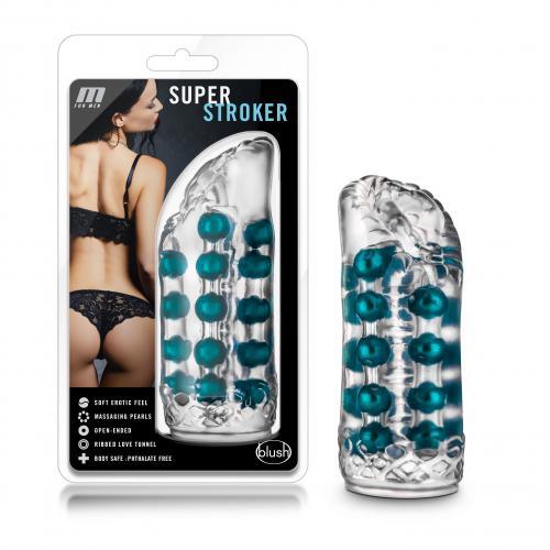M for Men - Super Stroker Masturbator - Transparant - PlayForFun M for Men - Super Stroker Masturbator - Transparant - PlayForFun