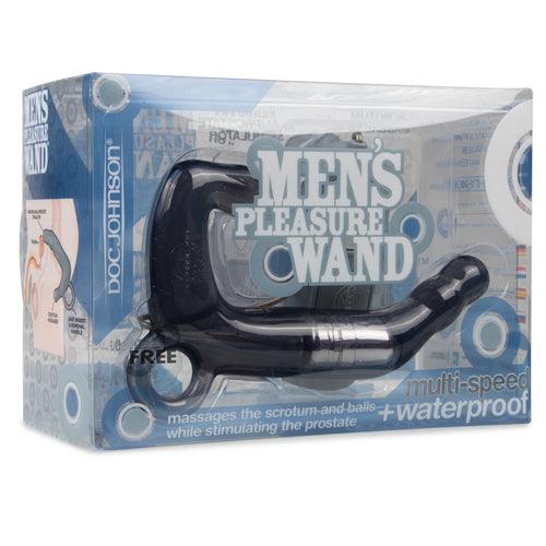 Men's Pleasure Wand Prostaat Vibrator - Zwart - PlayForFun Men's Pleasure Wand Prostaat Vibrator - Zwart - PlayForFun