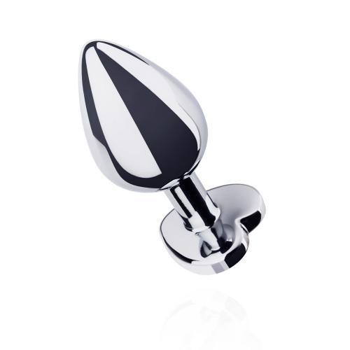 Metalen buttplug met hartje - zilverkleurig - PlayForFun Metalen buttplug met hartje - zilverkleurig - PlayForFun