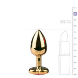 Metalen buttplug met roze hartje - PlayForFun