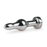 Metalen buttplug - zilverkleurig - PlayForFun