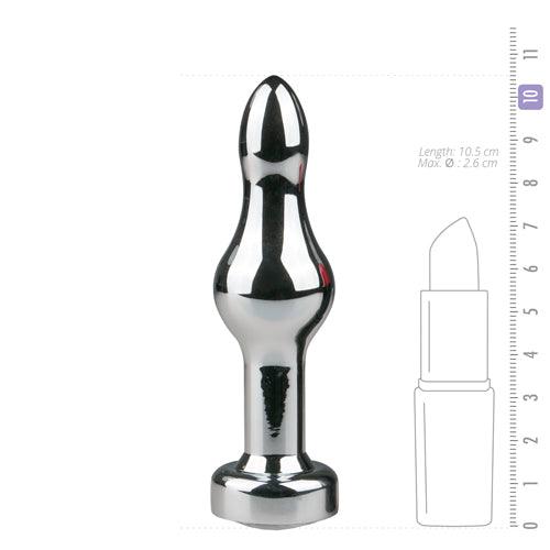 Metalen buttplug - zilverkleurig - PlayForFun Metalen buttplug - zilverkleurig - PlayForFun