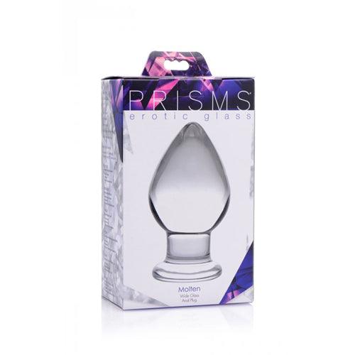 Molten - XL Glazen Buttplug - PlayForFun Molten - XL Glazen Buttplug - PlayForFun