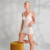 Nachtjurkje Met String - Wit - PlayForFun