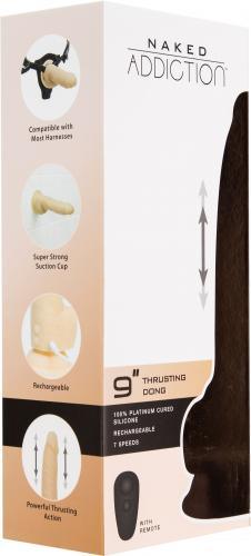 Naked Addiction - Realistische Stotende Dildo met Afstandsbediening - 23 cm - PlayForFun Naked Addiction - Realistische Stotende Dildo met Afstandsbediening - 23 cm - PlayForFun