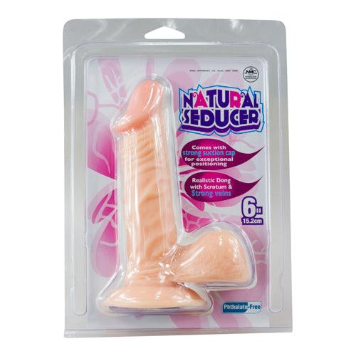 Natural Seducer Realistische Dildo Met Balzak - 15 cm - PlayForFun Natural Seducer Realistische Dildo Met Balzak - 15 cm - PlayForFun