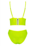 Neonia 2-delige BH Set Met Ritsje - Neon Geel - PlayForFun