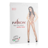 Net bodystocking met grote gaten - Zwart - PlayForFun