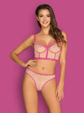 Nudelia 3-delige Jarretel Set - Nude/Roze - PlayForFun