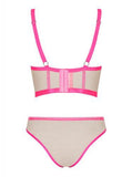 Nudelia 3-delige Jarretel Set - Nude/Roze - PlayForFun