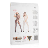 Open kruis catsuit van zwart netstof - PlayForFun