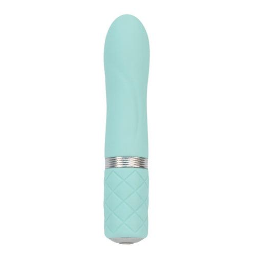 Pillow Talk - Flirty Mini Vibrator - Teal - PlayForFun