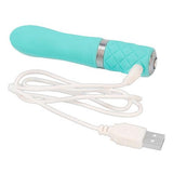 Pillow Talk - Flirty Mini Vibrator - Teal - PlayForFun