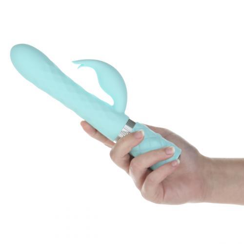 Pillow Talk - Lively Roterende Tarzan Vibrator - Teal - PlayForFun Pillow Talk - Lively Roterende Tarzan Vibrator - Teal - PlayForFun