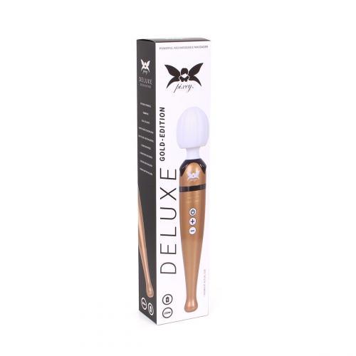 Pixey Deluxe Gold Edition Wand Vibrator - PlayForFun Pixey Deluxe Gold Edition Wand Vibrator - PlayForFun