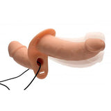 Power Pegger Dubbele Strap-On Vibrator - PlayForFun