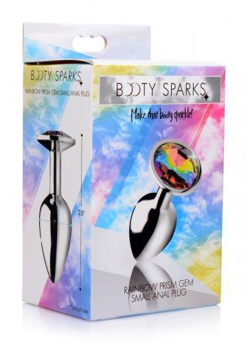 Rainbow Gem Buttplug - Klein - PlayForFun Rainbow Gem Buttplug - Klein - PlayForFun