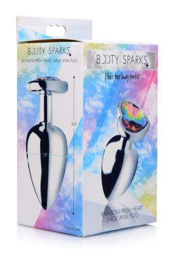 Rainbow Heart Buttplug - Groot - PlayForFun Rainbow Heart Buttplug - Groot - PlayForFun