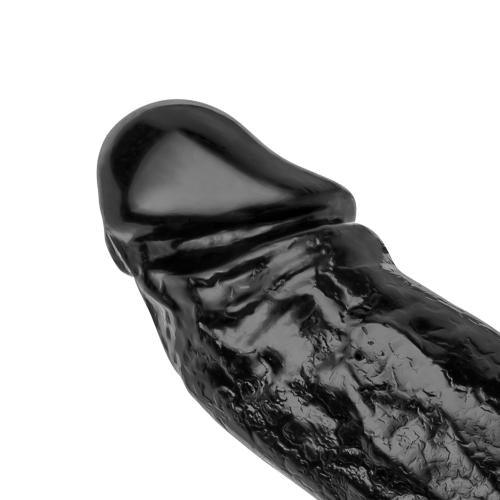 Realistische Dildo 22 cm - Zwart - PlayForFun Realistische Dildo 22 cm - Zwart - PlayForFun