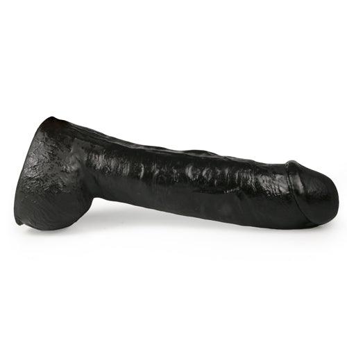 Realistische Dildo 29 cm - Zwart - PlayForFun Realistische Dildo 29 cm - Zwart - PlayForFun