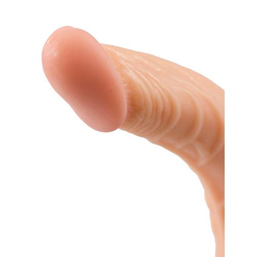 Realistische Dildo Curved Passion Met Balzak - 22 cm - PlayForFun Realistische Dildo Curved Passion Met Balzak - 22 cm - PlayForFun