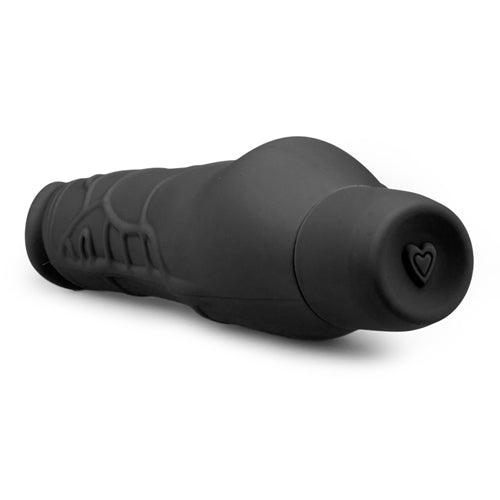 Realistische siliconen vibrator - zwart - PlayForFun Realistische siliconen vibrator - zwart - PlayForFun