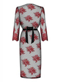 Redessia Kanten Kimono - Rood/Zwart - PlayForFun