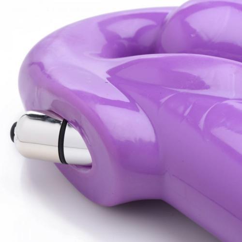 Revolver Vibrerende Strapless Strap-On XXL - Paars - PlayForFun Revolver Vibrerende Strapless Strap-On XXL - Paars - PlayForFun