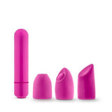 Rose - Euphoria Bullet Vibrator Met Opzetstukken - Roze - PlayForFun