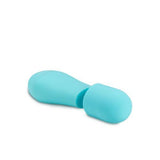 Rose - Petite Wand Vibrator Met Opzetstukken - Blauw - PlayForFun