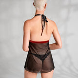 Rossita Babydoll Met Sexy String - Zwart - PlayForFun