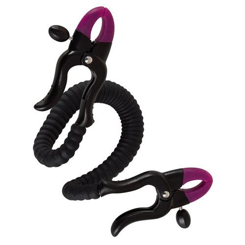 Schaamlippenspreider - Zwart/Paars - PlayForFun Schaamlippenspreider - Zwart/Paars - PlayForFun