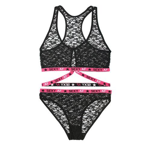 Sexy AF Doorzichtige BH-Set - PlayForFun