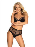 Sharlotte 2-Delige Lingerie Set - Zwart - PlayForFun