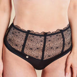 Sharlotte Slip High Waist - Zwart - PlayForFun