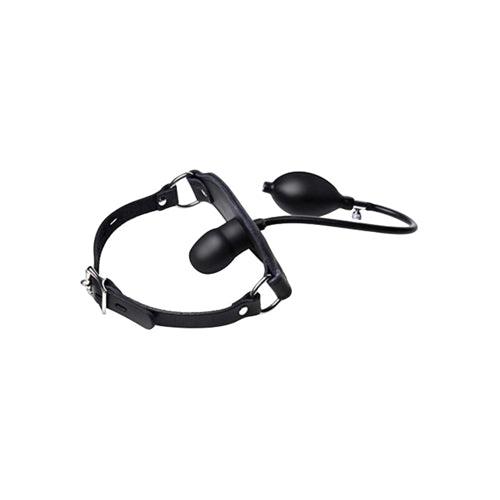 Silencer Inflatable Locking Silicone Penis Gag - PlayForFun Silencer Inflatable Locking Silicone Penis Gag - PlayForFun